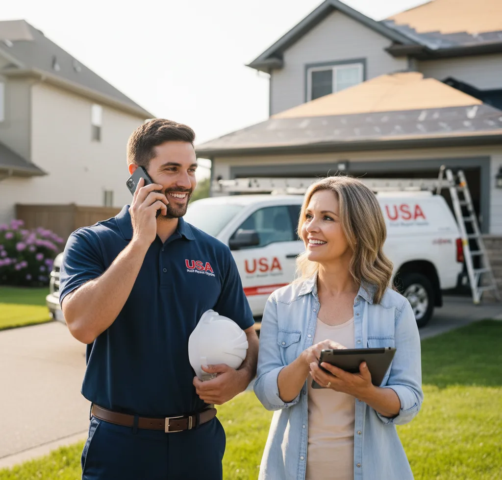USA Roof Repair Experts customer support in Griffith